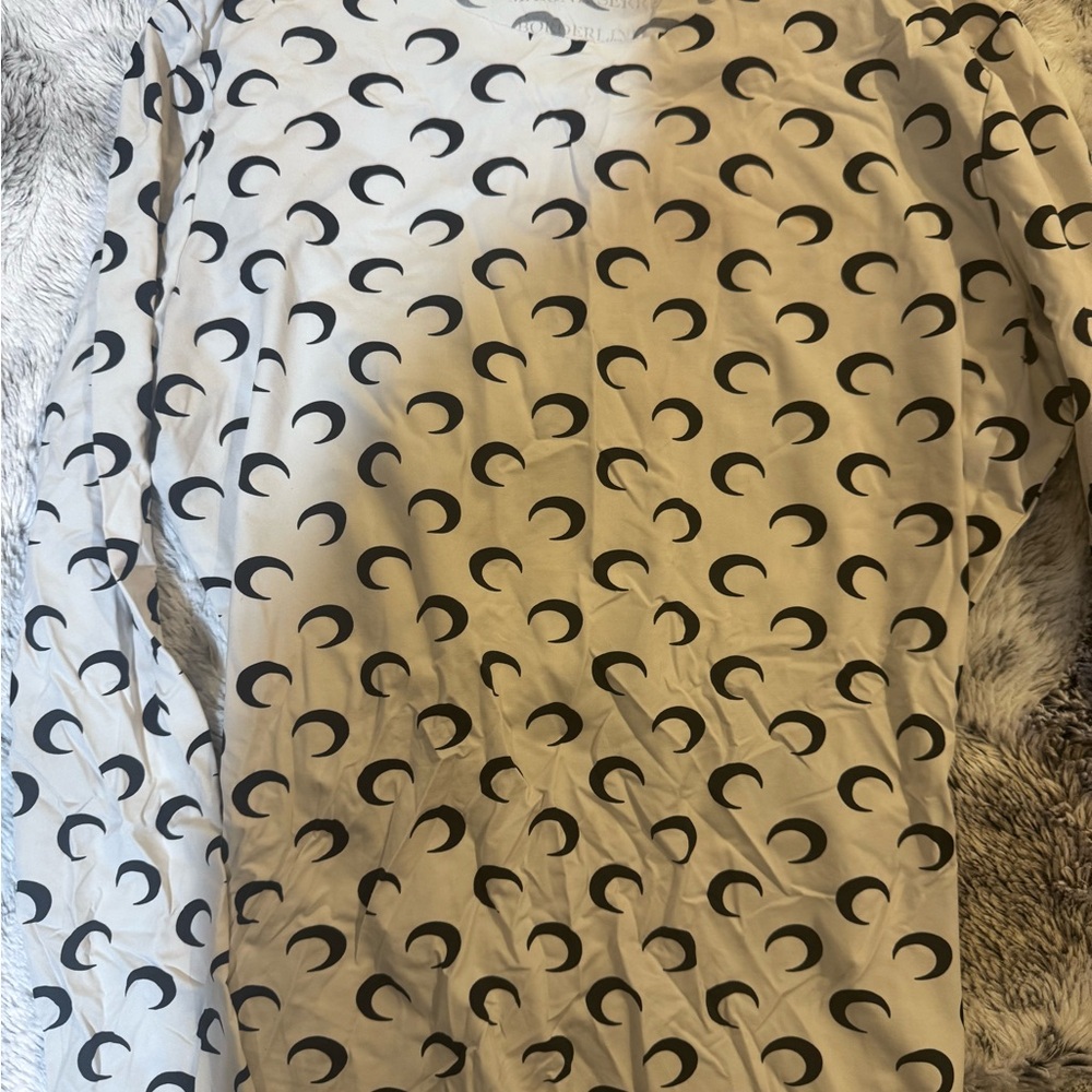 Marine Serre Monochrome Crescent Moon Long Sleeve Top